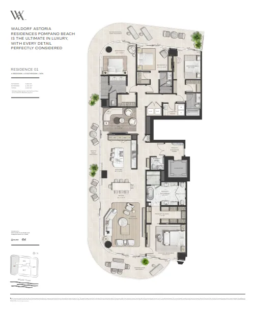 Waldorf Astoria Residences Pompano Beach floor plan 2