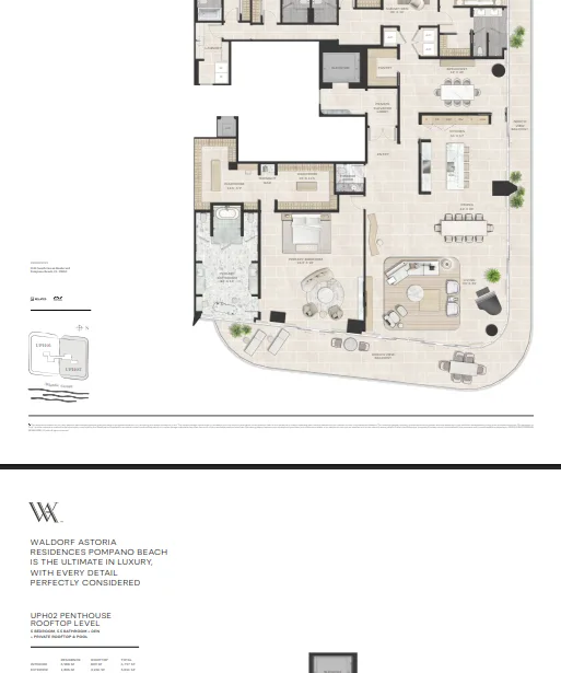 Waldorf Astoria Residences Pompano Beach floor plan 4