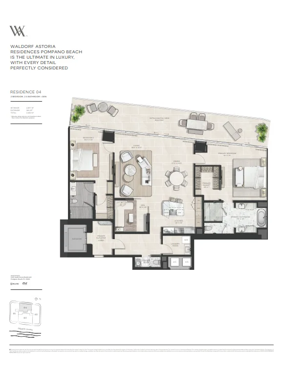 Waldorf Astoria Residences Pompano Beach floor plan 5