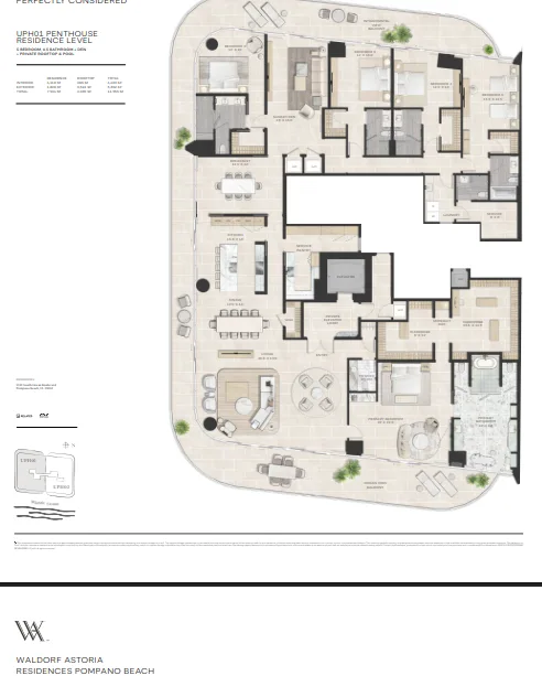 Waldorf Astoria Residences Pompano Beach floor plan 6