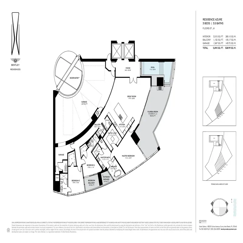 Bentley Residences floor plan 4